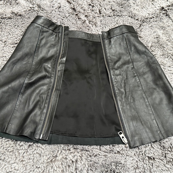 ALLSAINTS leather skirt, size 6 - Picture 4 of 8